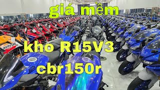 xả kho moto r15v3 Honda CBR150R giá mềm bao hồ sơ ko trả trước | Mỹ motor