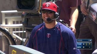 TOR@MIN: Dean discusses his first Major League start