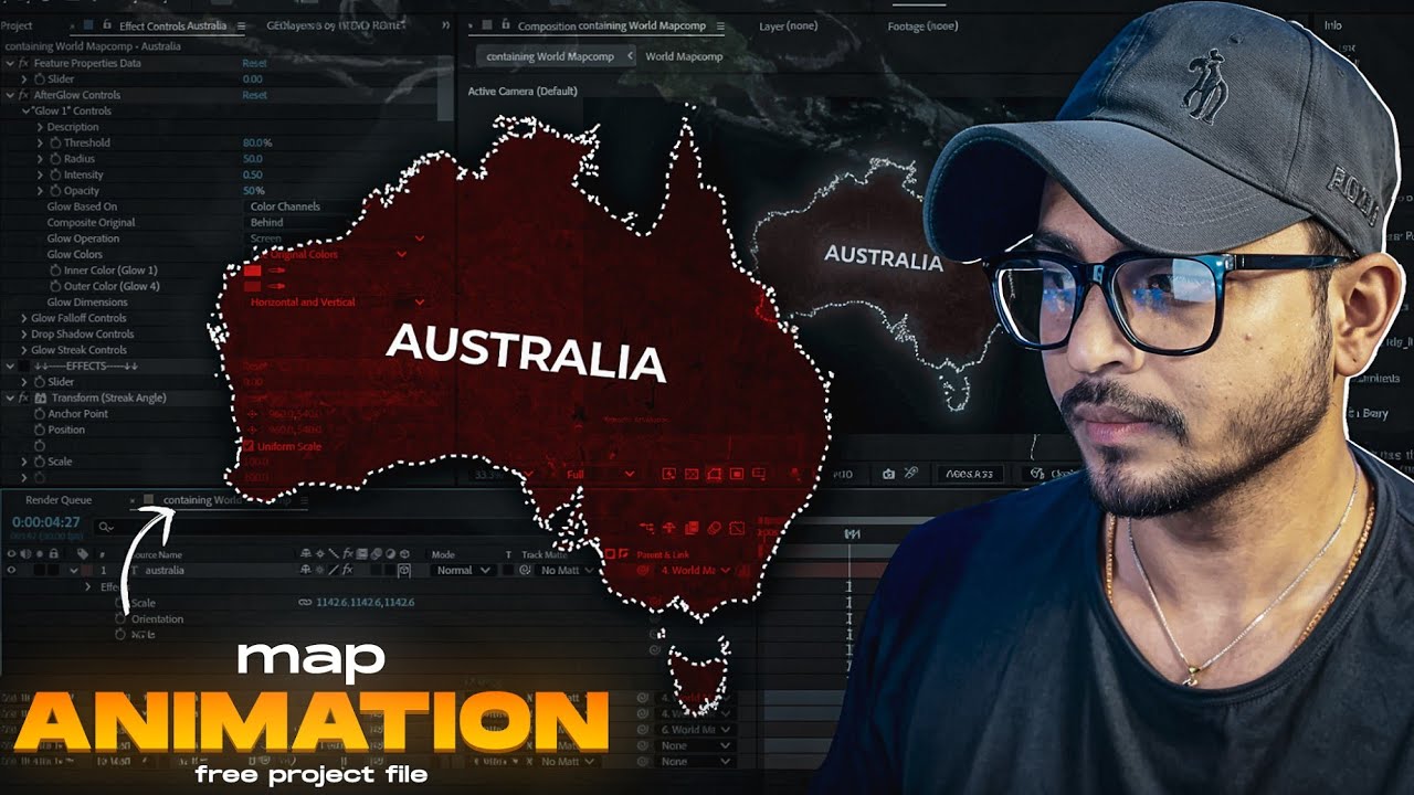 Easy Map Animation Project File Youtube