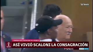 La Reacción emocionante de Scaloni durante la victoria de Argentina a Francia
