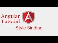 Angular 9 tutorial #13 style binding  | dynamic style
