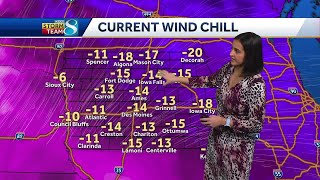 Iowa weather: Wind chills still well below zero across the state