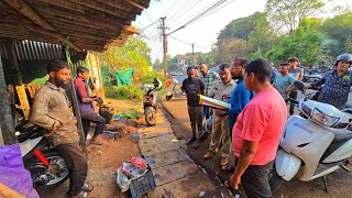 Site Inspection By Mapusa Municipality On The Complaint Filed By R.T.I. Activist Jawahar Shetye.