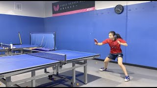 Butterfly Training Tips with Emily Tan - Backhand Middle Backhand Forehand