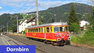 ÖBB Bahnhof Dornbirn: ET10 mbs Nostalgie-Triebwagen \u0026 Güterzug  mit RH1063