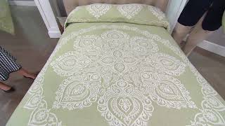 Richmond 100% Cotton Jacquard Woven Bedspread on QVC