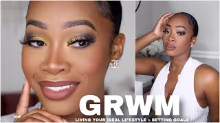 GRWM | How to Live Your Dream Lifestyle in 2021 + Goal Setting | Maya Galore