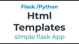 HTML Template in Flask python Application 2