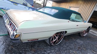 73' Caprice Convertible Donk on 28s w/9\