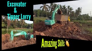 Soil Loading VIEWS | Excovater and Torres Tipper Lorry 🚚 NH66 Chamravattom kerala @toysandcolors