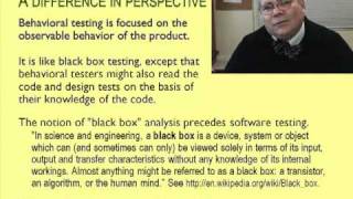 BBST Foundations 1B: Overview and Basic Definitions in Software T
