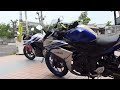 prunusサウンドを聞け　2016 yamaha yzf r25　2016 ヤマハ yzf r25　arrowサウンド　2013 honda cbr400r　2013 ホンダ cbr400r