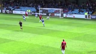 Danny Whitaker Gets A Helping Hand To Score Against Welling