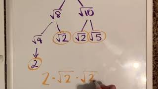 Simplify square root 80
