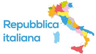 La Repubblica Italiana. Nascita, organizzazione e composizione dello stato italiano.