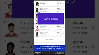 DraftKings NBA DFS Picks For Oct 24, 2022 Short