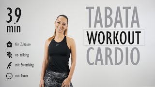 TABATA WORKOUT Cardio / mit Kräftigung und Stretching | Katja Seifried