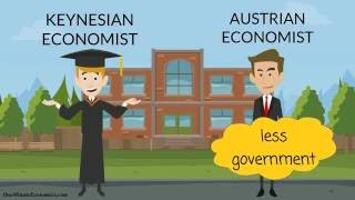 Austrian Economics and Keynesianism (Keynesian Economics) Explained in One Minute