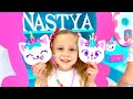 Nastya decora su nueva habitación con sus colores favoritos | recopilacion de videos para niños