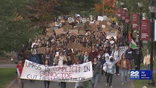 UMass students protest, call for end to Israeli attacks on Gaza