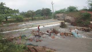 my village pond water fall down