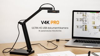 V4K PRO ULTRA HD USB dokumenttikamera AI-parannetulla mikrofonilla