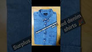 Surplus original branded Denim shirts coming available #tshirts #denimshirts