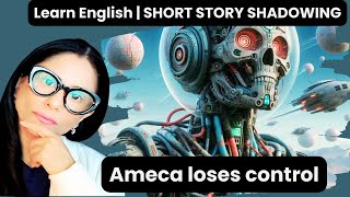 Learn English | 🔥Robot Ameca Loses Control! A Dramatic AI Story for ESL Learners | Shadowing🤖