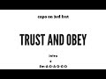 Trust And Obey | Guitar Chords and Lyrics | Hymns of Praise | Cover