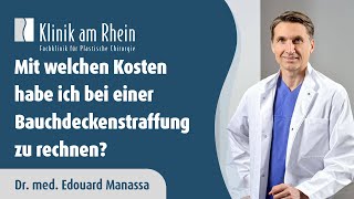 Mit welchen Kosten habe ich bei einer Bauchdeckenstraffung zu rechnen? | Klinik am Rhein