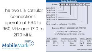 Mobile Mark Introduces The LTM601 MIMO Antenna with 6 cables for Multiband Cellular LTE