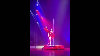 Beautiful acrobatic. Lolipop Lyra and Red fire bird pole dance video.