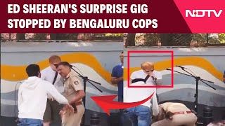 Ed Sheeran Church Street | Police Pull Plug On Ed Sheeran's Surprise Street Performance In Bengaluru