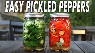 Easy Pickled Jalapenos \u0026 Fresno Chile Peppers