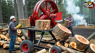 25 Mind-Blowing Firewood Processing Machines in Action! | Homemade Modern Chainsaw Machines #7