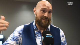 Master of Mind Games | Tyson Fury's brilliant uncut reaction to Wilder's push at LA press conference