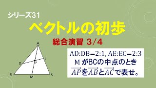 ベクトルの初歩 [高校数学] 総合演習 3/4