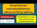 StringTokenizer nextToken(delimiter): Advanced String Splitting