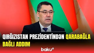 Japarovdan Qarabağda aparılan quruculuq işləri ilə bağlı açıqlama