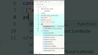 JavaScript Tutorial for Beginners / JavaScript learn / array push method tag
