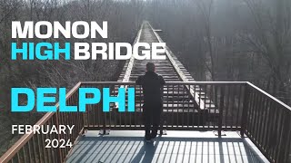 4K Monon High Bridge Trail | Delphi Indiana February 2024