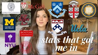 stats & tips: how I got into Columbia, UPenn, Brown, Georgetown, UCLA, Berkeley, and more!
