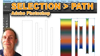 Photoshop Convert Selection Into Path Tutorial For Beginners | CC 2025 2024 Tutorial