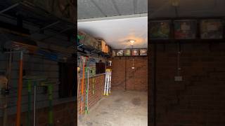 Amazing single car garage makeover 🤯 #garagegoals #garagesmart