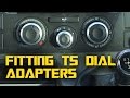 Fitting new VW T5 heater control dial adapters to dash - Self built DIY VW T5 camper conversion Fitting new VW T5 heater control dial adapters to dash - Self built DIY VW T5 camper conversion