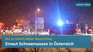 Erneut Schneemassen in Österreich - Bis zu einem Meter Neuschnee in Kärnten
