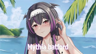 Ku timelaps | speedpaint Mythia Batford summer [vtuber fanart]