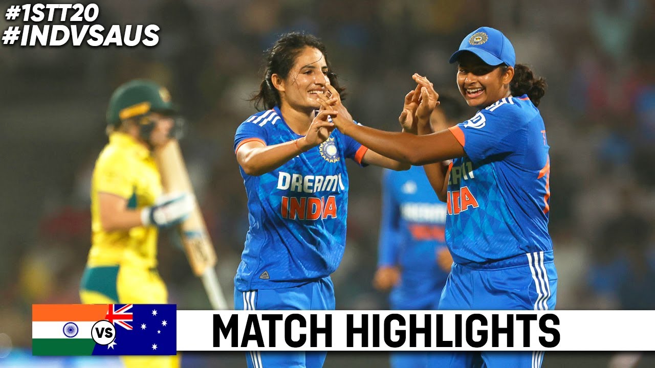 India Women Vs Australia Women 1st T20 Highlights 2023 | INDW Vs AUSW ...