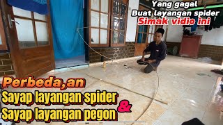 Perbeda an membuat sayap pegon dan spider