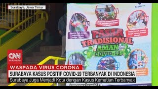 Surabaya Kasus Positif Covid-19 Terbanyak di Indonesia